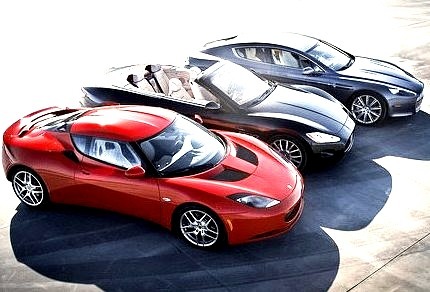 Lotus Evora, Maserati Grancabrio and Aston Martin Rapide
